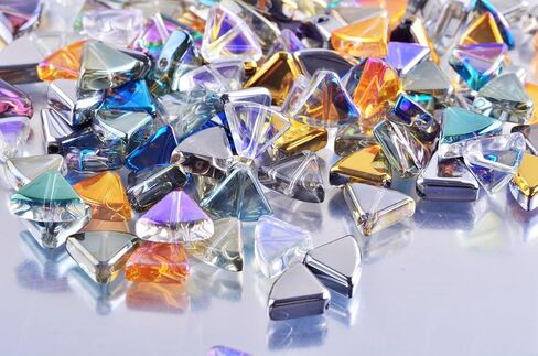 خرز زجاجي على شكل نجمة لصنع المجوهرات بكميات كبيرة 120 قطعة 8 مم خرز على شكل نجمة زجاجية لسوار الصداقة طقم خرز كريستالي مطلي بالمعدن لقلادة وأقراط حرفية in Kuwait