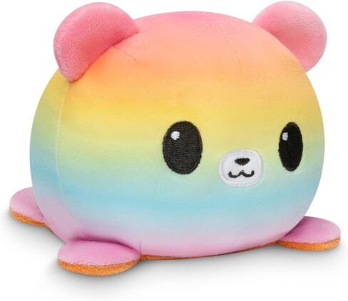 TeeTurtle - The Original Reversible Bear Plushie - Pride - Brown + Rainbow - Cute Sensory Fidget Stuffed Animals That Show Your Mood! in Saudi Arabia