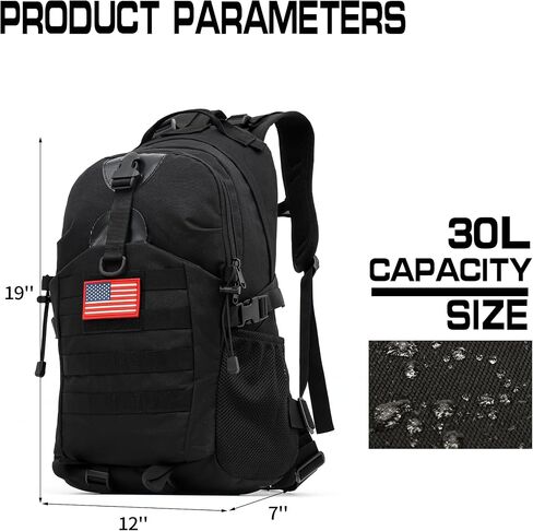 Camo Backpack,Military Teen Boys Backpacks for School 30L | Small Tactical Backpack for outdoor in Kuwait