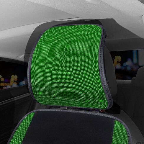 2Pack Bling Car Seat Headrest Cover Elastic Auto Head Rest Protector Covers Universal Fit to All Car Truck SUV Interior Auto Accessories in Saudi Arabia