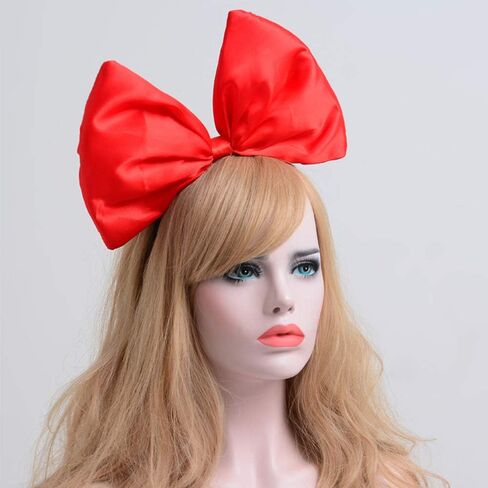 WLBON Bow Headband Big Bow Hair Hoop Women Hairband Party Decoration Headdress Cosplay Costume Headpiece Hair Accessories 1 Pack Black in Saudi Arabia