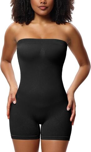 بدلة نسائية بدون حمالات لتشكيل الجسم للتحكم في البطن ورفع المؤخرة بدون خياطة مع أشرطة قابلة للفصل in Kuwait