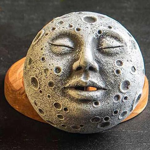 Incense Burner Moon Face, Incense Burner Decoration Moon Incense Holder for Home Decor Creative Incense Burner Smoke Coming Out of The Mouth in Saudi Arabia