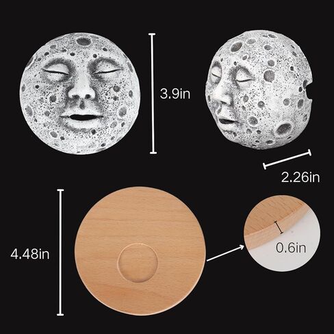 Incense Burner Moon Face, Incense Burner Decoration Moon Incense Holder for Home Decor Creative Incense Burner Smoke Coming Out of The Mouth in Saudi Arabia