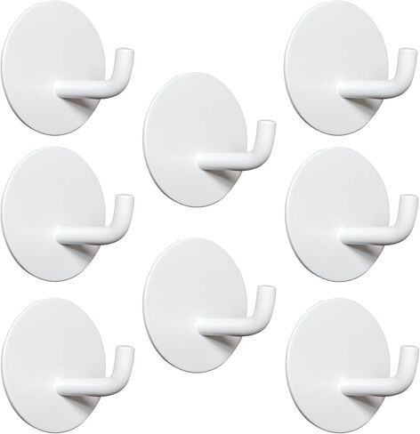 Black Adhesive Wall Hooks for Hanging Heavy Duty 15lb(Max) Towel Hooks Waterproof Oilproof 304 Stainless Steel Self Adhesive Hooks, Bathroom Kitchen Sticky Hooks, 4 Pack in Saudi Arabia
