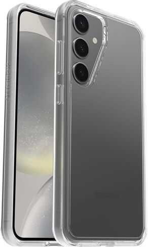 OtterBox Samsung Galaxy S24+ Symmetry Series Clear Case - STARDUST (Clear/Glitter), ultra-sleek, wireless charging compatible, raised edges protect camera & screen in Saudi Arabia
