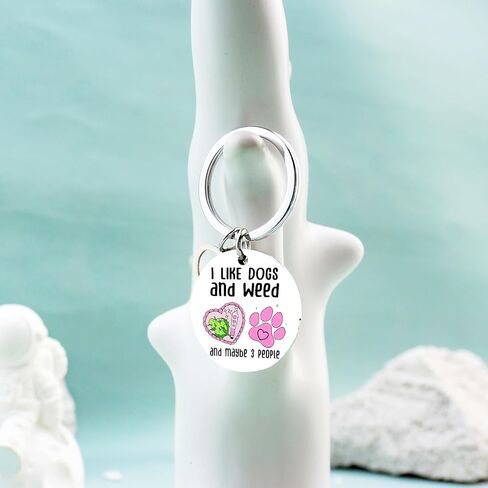 مضحك الاعشاب المفاتيح الهدايا الكلب أمي هدايا للنساء الكلب عشاق الاعشاب الملحقات صديق هدايا للنساء الأصدقاء الإناث لها فتاة هدية كيرينغ قلادة in Kuwait