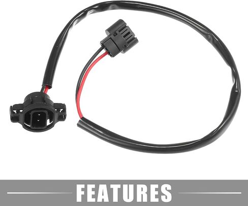 تمديد محول الأسلاك تسخير 5202/H16 ذكر إلى أنثى 0.5 متر/1.6ft طويل LED مصابيح ضباب مجموعة المقبس 12 فولت البلاستيك المطاط الأسود in Saudi Arabia