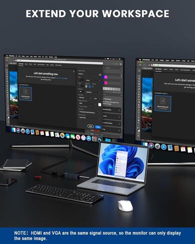 محول متعدد المنافذ USB C Hub، 6 في 1 USB C Hub مع 4K HDMI، VGA، قارئات بطاقات SD/TF، ​​2 منافذ USB 3.0، محول USB C Hub متعدد المنافذ متوافق مع Dell XPS 13/HP/Lenovo Chromebook in Saudi Arabia