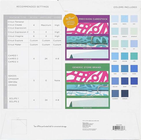 مجموعة متنوعة من البطاقات 12 × 12، 60 ورقة | ورق قصاصات مزخرف فاخر بوزن 80 رطل، قلب صلب | بطاقة مزدوجة الجوانب خالية من الأحماض للحرف الورقية والنقش وصناعة البطاقات | الأشكال الزرقاء in Kuwait