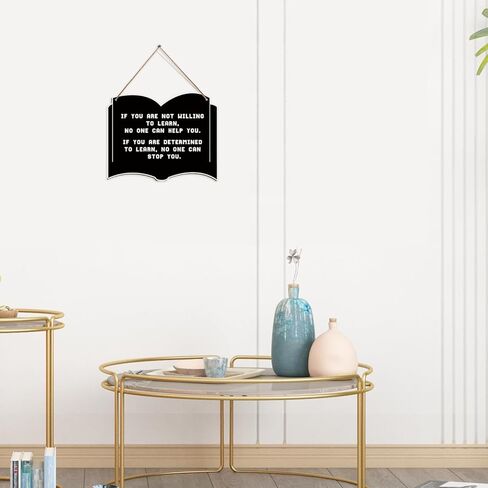 علامة تعليق خشبية تحفيزية من Kihraw، لوحة فنية وديكور جداري للمكتب، علامة تحفيزية، اقتباسات إيجابية لديكور الحائط، هدايا تشجيعية، أقوال إيجابية لديكور الحائط، اقتباسات ملهمة in Kuwait