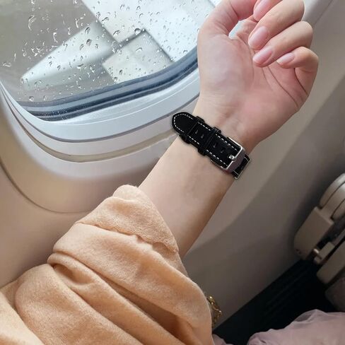 متوافق مع Fitbit Charge 5 Bands Metal+Leather للنساء والرجال النحيف، حزام صلب من الفولاذ المقاوم للصدأ بديل لـ Charge 5 متتبع اللياقة البدنية والصحة المتقدم - عبوتان in Kuwait