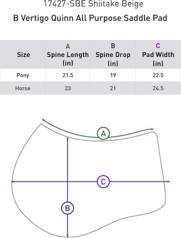 HORZE B Vertigo Quinn All Purpose Saddle Pad in Saudi Arabia
