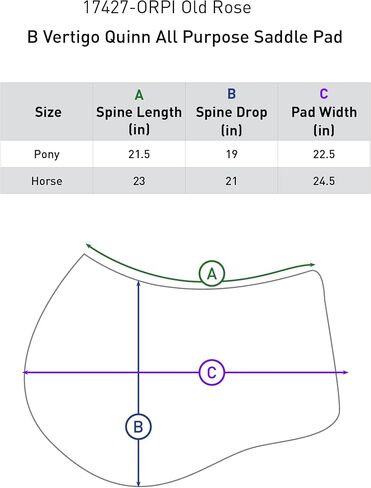 HORZE B Vertigo Quinn All Purpose Saddle Pad in Saudi Arabia