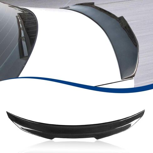 Rear Trunk Spoiler PSM-Style Compatible with (A4 S4 B9 2017-2024, Carbon Fiber Pattern) in Saudi Arabia