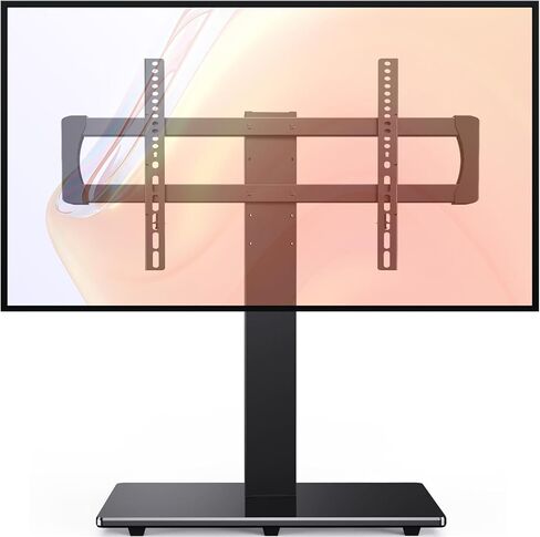 قاعدة حامل تلفزيون عالمية من Marsail لتلفزيونات LCD OLED مسطحة/منحنية مقاس 44-85 بوصة - ارتفاع قابل للتعديل/طويل/أكبر حامل تلفزيون على سطح الطاولة مع إدارة الكابلات، VESA 800x400 مم in Kuwait