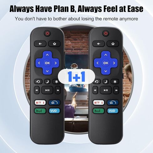 جهاز تحكم عن بعد عالمي جديد للتلفزيون Roku TV، لتلفزيون TCL/Hisense/Sharp/Philibs/Onn/Element/Insignia Roku TV (ليس لعصا Roku أو الصندوق) (عبوة من قطعتين) in Kuwait