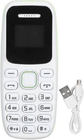FOSA Unlocked 2G GSM Mini Phone Music Player Multi Language Support, World's Smallest Earphone Mini Phone with 380mAh Battery for Elderly (Black) in Kuwait