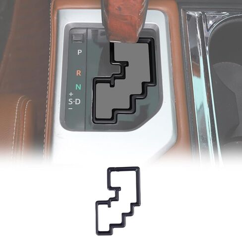 LLKUANG وحدة تحكم مركزية للسيارة لوحة نقل الحركة والعتاد إطار زخرفي متوافق مع Toyota Tundra 2014-2021 Gear Shifter غطاء مركزي مضاد للخدش ملحقات داخلية (أسود مطفي) in Kuwait
