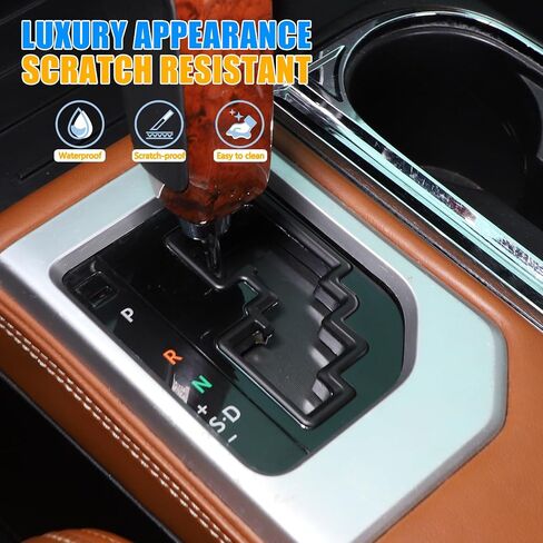 LLKUANG وحدة تحكم مركزية للسيارة لوحة نقل الحركة والعتاد إطار زخرفي متوافق مع Toyota Tundra 2014-2021 Gear Shifter غطاء مركزي مضاد للخدش ملحقات داخلية (أسود مطفي) in Kuwait