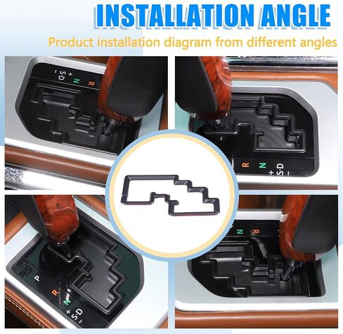 LLKUANG وحدة تحكم مركزية للسيارة لوحة نقل الحركة والعتاد إطار زخرفي متوافق مع Toyota Tundra 2014-2021 Gear Shifter غطاء مركزي مضاد للخدش ملحقات داخلية (أسود مطفي) in Kuwait