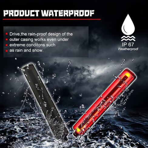 GTINTHEBOX for 2008-2013 Cadillac CTS or CTS-V,2008-2012 Buick Enclave, 2005-2009 Equinox, 2007-2009 Trailblazer SS LED Rear Fog Bumper Reflector Brake Tail Lights in Kuwait