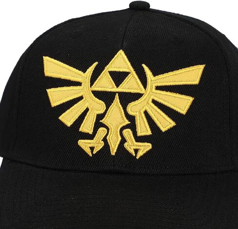 Zelda Video Game Black Sublimated Print Bill Adjustable Hat in Saudi Arabia