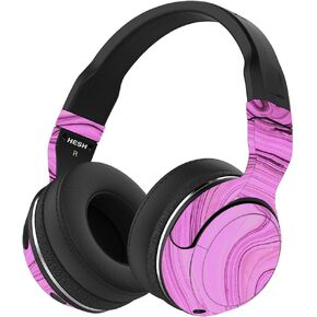 MightySkins Skin متوافق مع سماعات الرأس اللاسلكية Skullcandy Hesh 2 - رخام تايلاندي وردي | غطاء مغلف من الفينيل واقٍ ومتين وفريد ​​من نوعه | سهل التركيب والإزالة | صنع في الولايات المتحدة الأمريكية