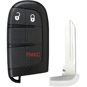 StandardAutoPart Replacement Keyless entry Smart key fob Compatible with Jeep Grand Cherokee 2014 2015 2016 2017 2018 2019 2020 2021 2022 M3N40821302 68066350AB (3 Button)
