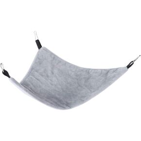 Zerodis Hamster hammock for Small Pet Triangle Hammock hanging Bed for Squirrel Hamster Sugar Glider Guinea Pig(gray)