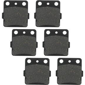 6pcs Brake Pads Front and Rear Compatible with Honda ATC200X 250R TRX 250X 300EX 400EX Compatible with Yamaha Raptor 350 660R YFM350 YFM660 Automotive Replacement Brake pads 43120-965-000