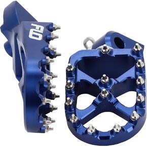 Flo Motorsports Foot Pegs, Fits: Yamaha YZ85,Yz125/520,Yz250/450F,Wr250/400/426/450/450 (Fpeg-793Blu)