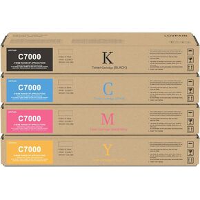 VersaLink C7000 Black/Cyan/Magenta/Yellow High Capacity Toner Cartridges (4-Pack) - Owrd Compatible 106R03757 106R03764 106R03763 106R03758 Toner Replacement for Xerox Versalink C7000 C7000DN Printer