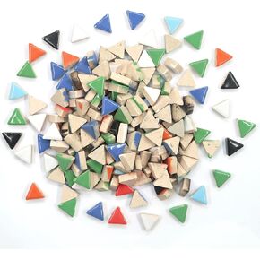 15Oz Small Raindrops Mosaic Tiles for Crafts, Ceramic Mosaic Floor Tile, Bulk Mosaic Pieces for Wall Bathroom Home Craft Building Renovation - 0.7" X 1.1"
