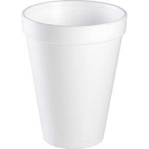 AMZ Empire 12 Ounce Insulated Disposable Coffee Cups Foam Hot Drink Beverage Coffee To Go 50/Case With Lids