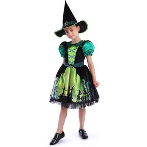 Lingway Toys Girls Halloween Witch Costume with Hat