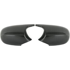 Rear View Side Mirror Cover Door Side Mirror Cover Cap Compatible with BMW E90 E91 LCI 2008-2011, E92 E93 LCI 2010-2013,E81 2010-2012,E82 E88 2010-2013,E87 2008-2011, LCI Model(Carbon Fiber)