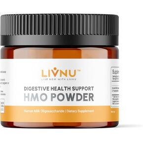 LivNu | HMO Human Milk Oligosaccharide (HMO 2'-FL) Prebiotic Powder | Gut, Stomach, and Digestive Health | 45 Servings