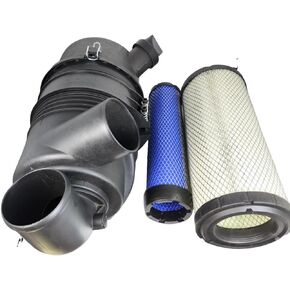 Air Cleaner Inner Outer Air Filter Assembly 6674837 Compatible with Bobcat 863 873 883 S250 A220 A300 864 T200 6666375 6666376 All-Wheel Steer Skid Steer Track Loader Housing