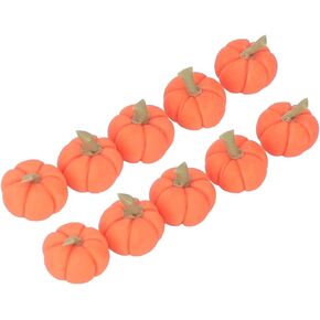 Dollhouse Pumpkins 10 Mini Harvest Pumpkins Artificial Kitchen Decoration 1:12