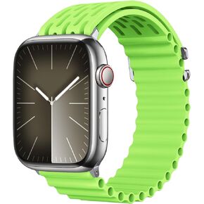 أحزمة رياضية متوافقة مع سوار ساعة Apple Ultra 2/Ultra SE Series 9/8/7/6/5/4/3/2/1 49 مم 45 مم 44 مم 42 مم 41 مم 40 مم 38 مم للنساء والرجال سوار سيليكون iWatch (برتقالي، 42 مم/44 مم/ 45 ملم / 49 ملم)