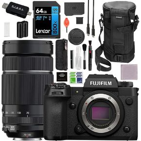 Fujifilm X-H2 Mirrorless Camera Body (Black) Bundle with Backpack, Tripod, Handy Case, 64GB Memory Card & More | Fuji xh2 in Saudi Arabia