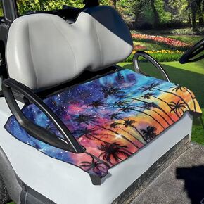 Golf Cart Seat Covers Anti-Hot Golf Cart Seat Towel Blanket Golf Cart Accessories for 2-Person Seats Club Car