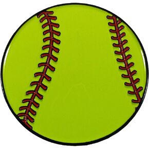 Softball Baseball 1.25" Enamel Pin