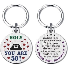 Happy 16 18 19 20 21 25 29 30 35 40 50 60 65 70 Years Old Birthday Gifts Keychain for Girls Women Men Boys