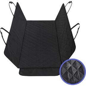 Dog Car Seat Cover for Back Seat | Nonslip & Waterproof Rear Seat Protector for Dogs | 600D Heavy Duty Backseat Hammock | Pet Covers w Storage Pocket | Dog Travel Accessories for Cars & Trucks
