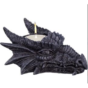 T-Light Holder Grey Dragon Head