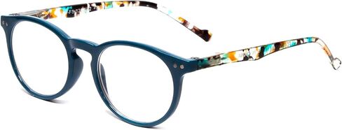 Calabria MDR8003 Womens Round Reading Glasses Ladies Single Power Readers Trendy Chic Classic Eyeglass Designer Cute Stylish in Saudi Arabia