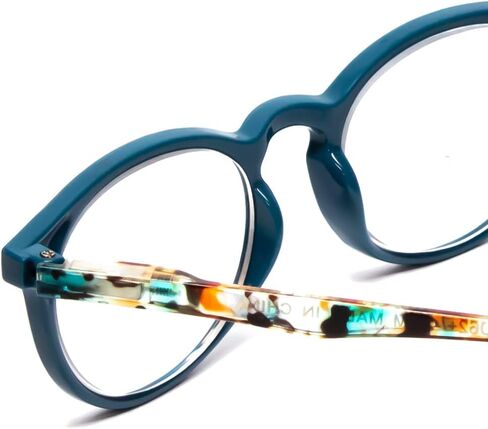 Calabria MDR8003 Womens Round Reading Glasses Ladies Single Power Readers Trendy Chic Classic Eyeglass Designer Cute Stylish in Saudi Arabia