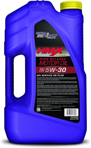 زيت محرك صناعي عالي المسافة من Royal Purple HMX® 5W-30 - 7 كوارتات وفلتر زيت ممتاز ممتد العمر 20-500 in Kuwait